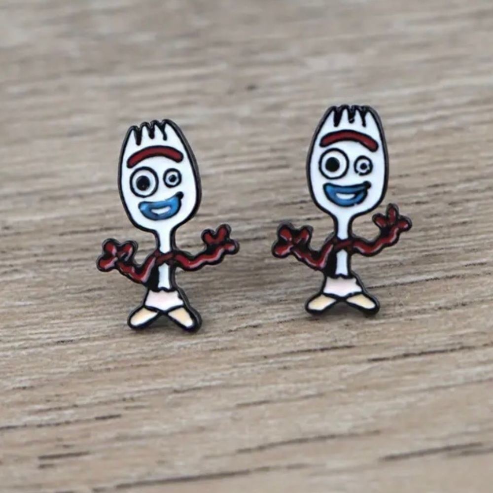 Pixar Toy Story Forkie earrings